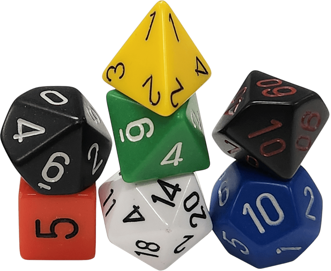 Chessex Die Rol Set Opaque (Nostalgia)2