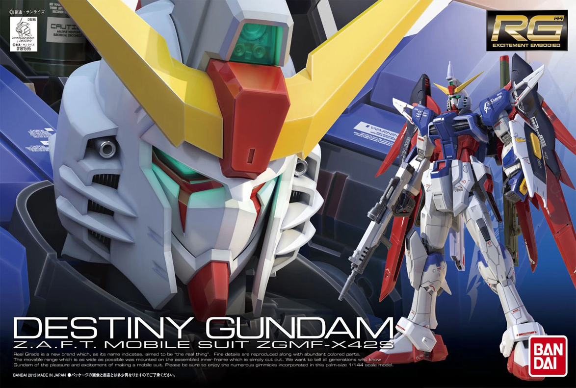 Model Kit Bandai Hobby RG: Destiny Gundam 0