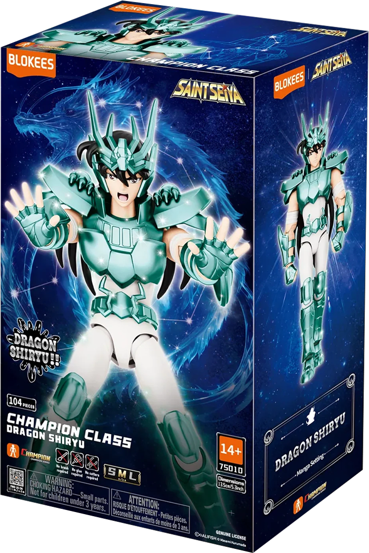 Model Kit Blokees Champion Class: Saint Seiya - Dragon Shiryu 0