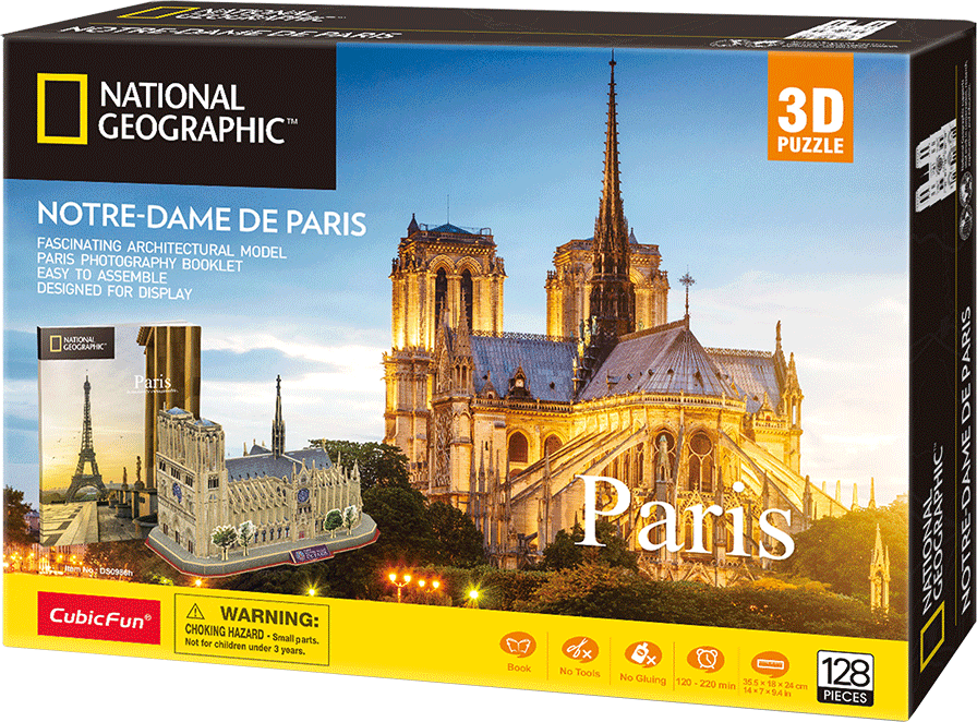 Puzzle 3D National Geographic: Notre-Dame de Paris 0