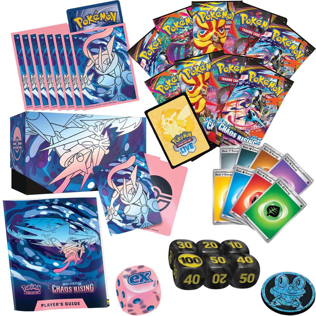 PREVENTA Elite Trainer Box Pokemon TCG: Mega Evolution - Chaos Rising2
