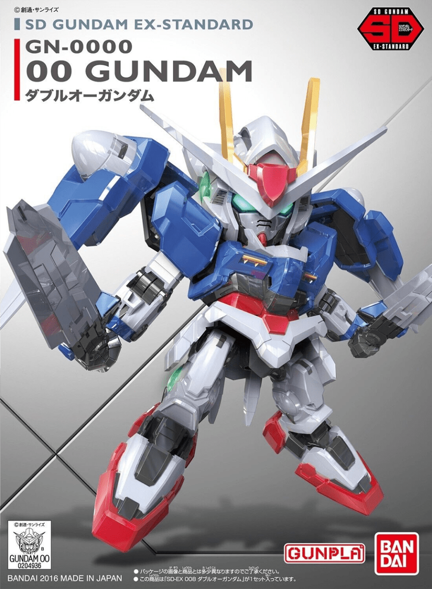Model Kit Bandai Hobby SD: EX-Standard 00 Gundam 0