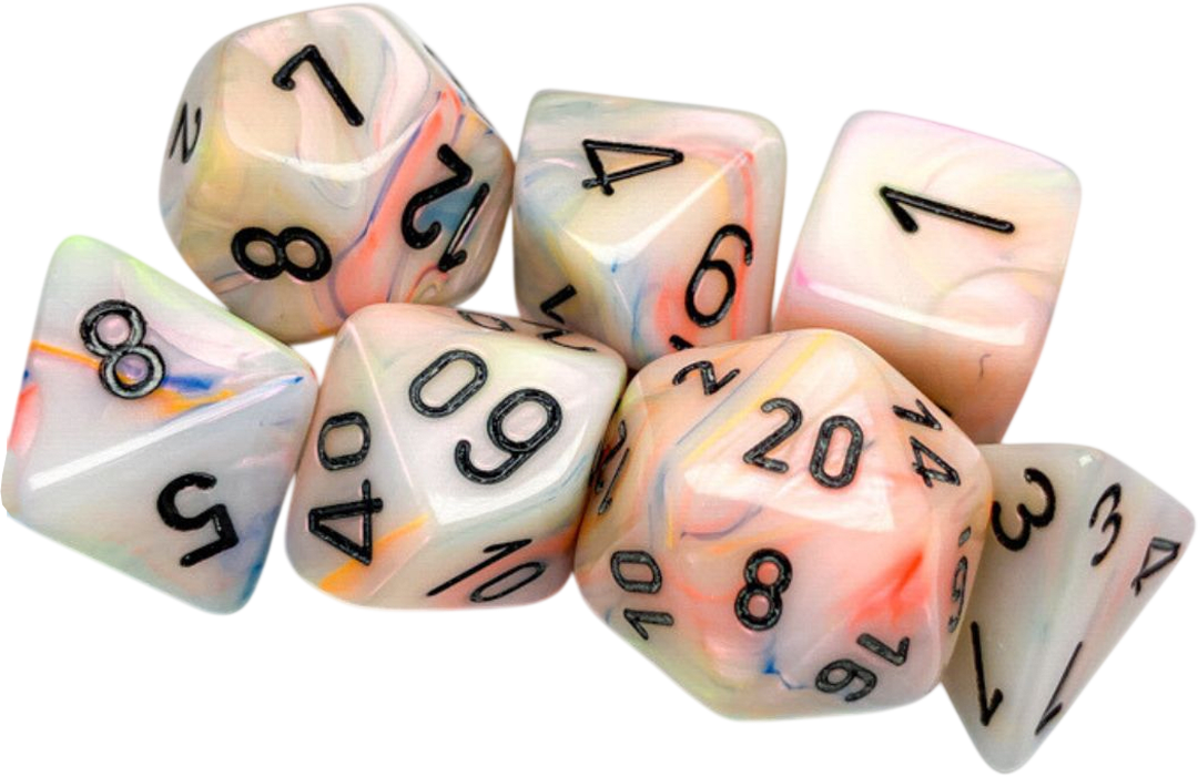 Chessex Die Rol Set Festive (Circus/Black)2