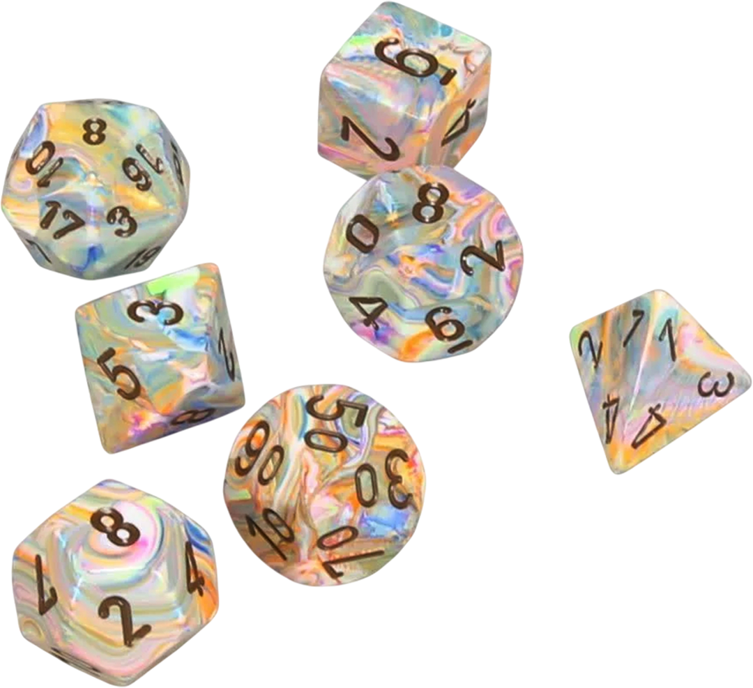 Chessex Die Rol Set Festive (Vibrant/Brown)2