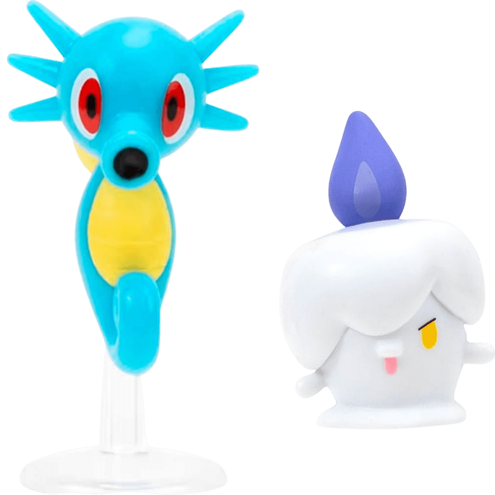 Figura Jazwarez Pokémon Battle Figure Pack: Horsea + Litwick2