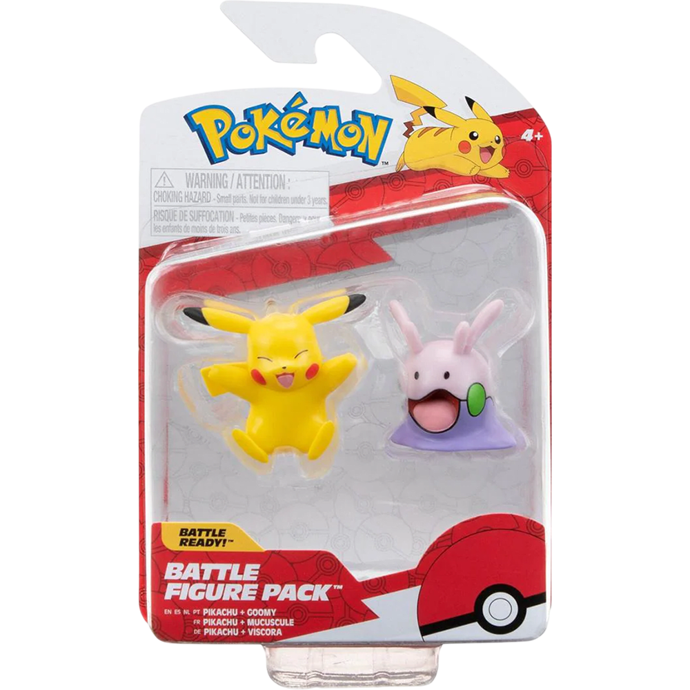 Figura Jazwarez Pokémon Battle Figure Pack: Pikachu + Goomy 0