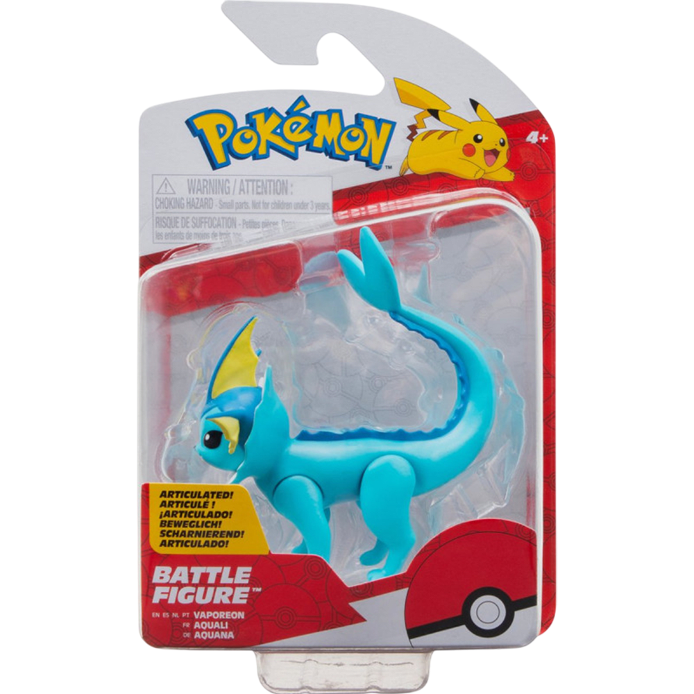 Figura Jazwarez Pokémon Battle Figure: Vaporeon 0