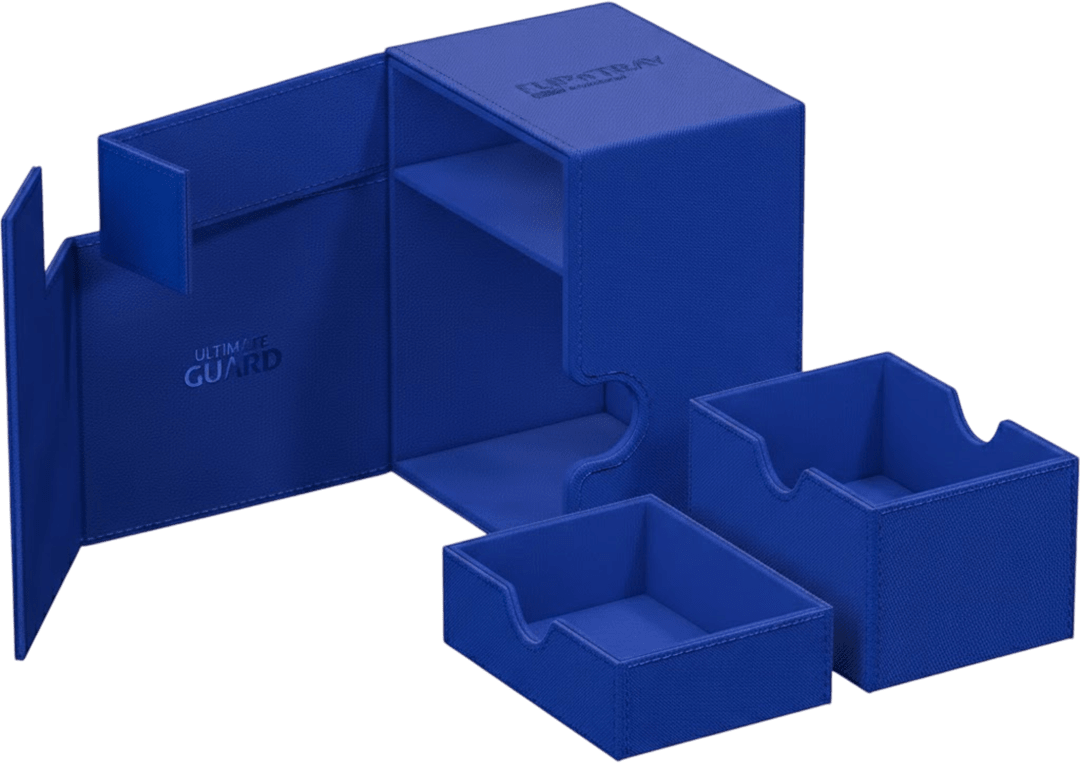 Deck Box Ultimate Guard Flip'n Tray 133+ Xenoskin Blue2