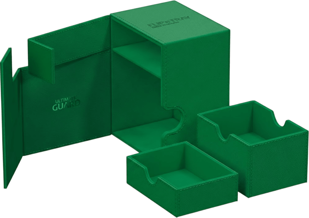 Deck Box Ultimate Guard Flip'n Tray 133+ Xenoskin Green2