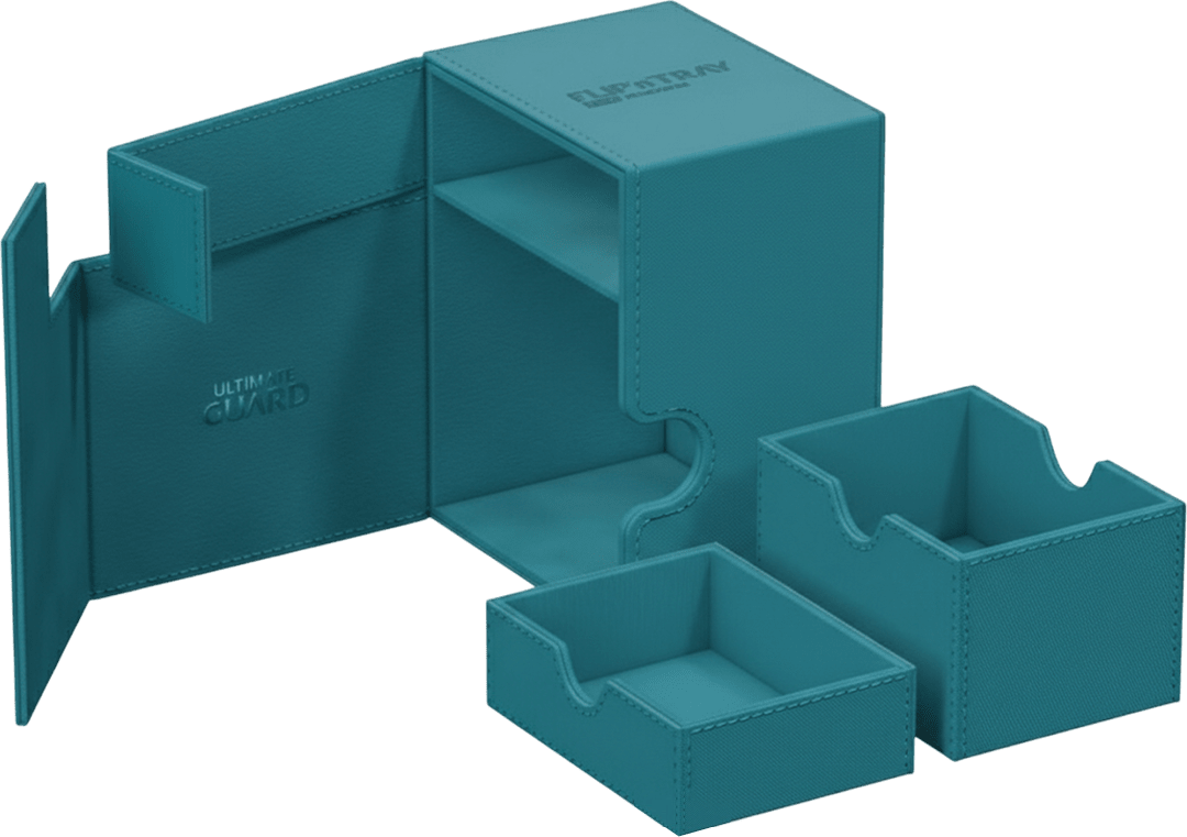Deck Box Ultimate Guard Flip'n Tray 133+ Xenoskin Petrol2