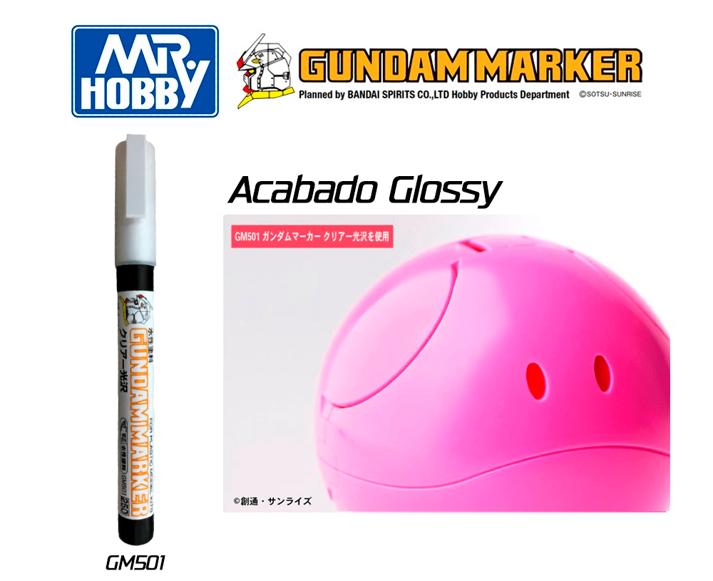 Marcador Gundam Marker GM501 Clear Gloss (Water-Based)2