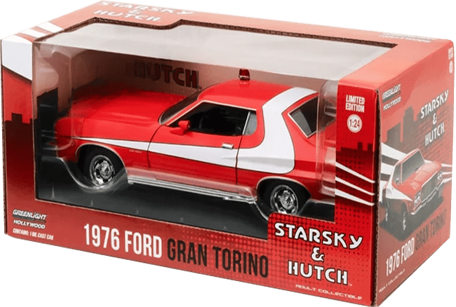 GreenLight Collectibles: 1:24 1976 Ford Gran Torino Starsky and Hutch (1975-79TV Series) 0