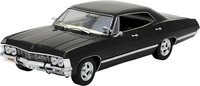 GreenLight Collectibles: 1:64 1967 Chevrolet Impala Sport Sedan - Tuxedo Black2