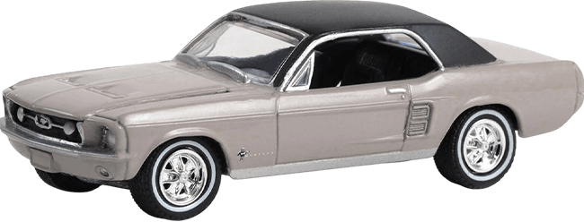 GreenLight Collectibles: 1:64 1967 Ford Mustang Coupe She Country Special Autumn Smoke2