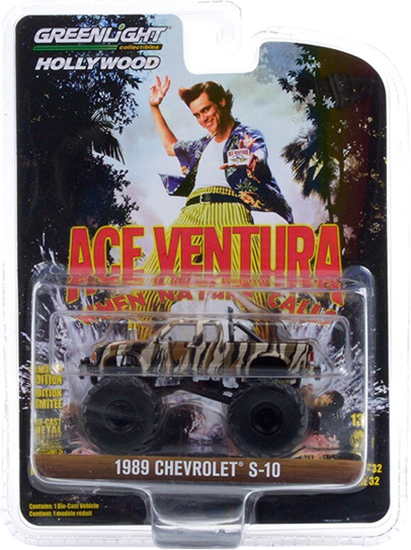 GreenLight Collectibles: 1:64 1989 Chevrolet S-10 Monster Truck Ace Ventura Hollywood Series 32 0