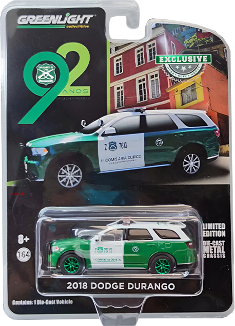 GreenLight Collectibles: 1:64 2018 Dodge Durango Carabineros de Chile2