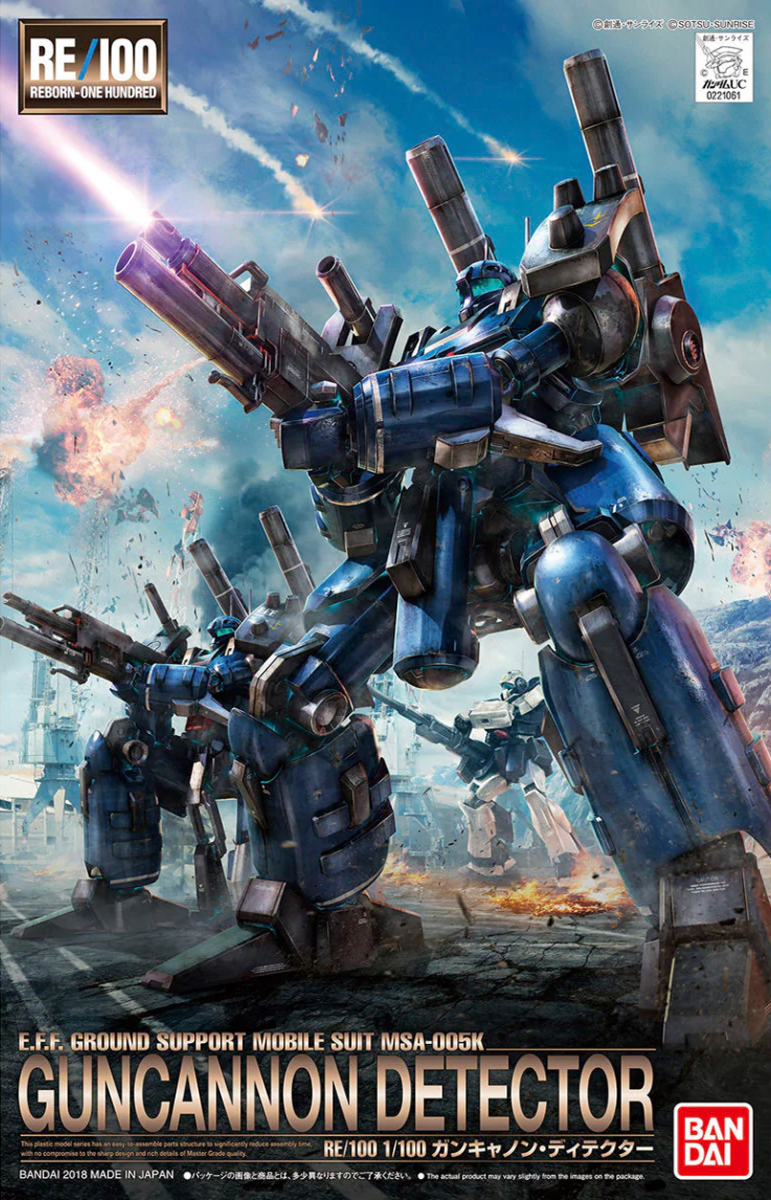 Model Kit Bandai Hobby RE: MSA-005K Guncannon Detector 0