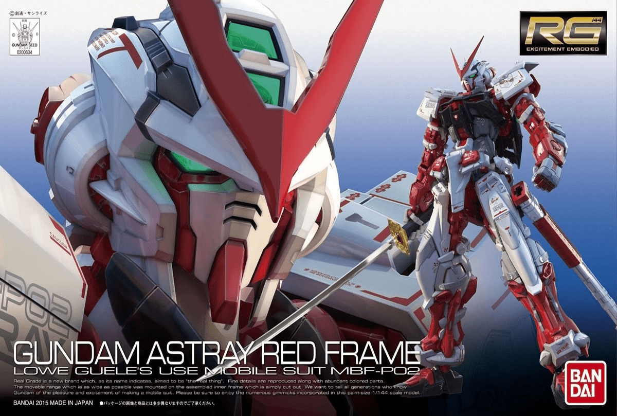 Model Kit Bandai Hobby RG: Gundam Astray Red Frame 0