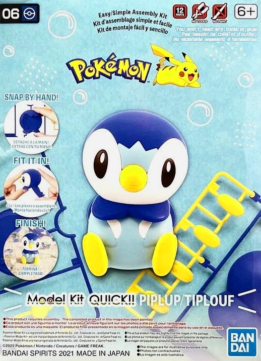 Model Kit Quick!! Bandai Hobby Pokémon: Piplup 0