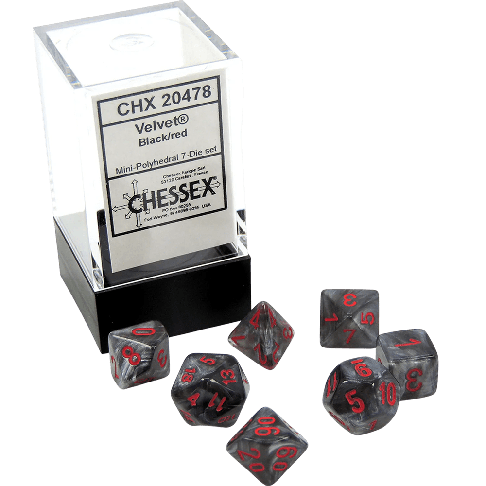 Chessex 7-Die Set Mini Velvet 0