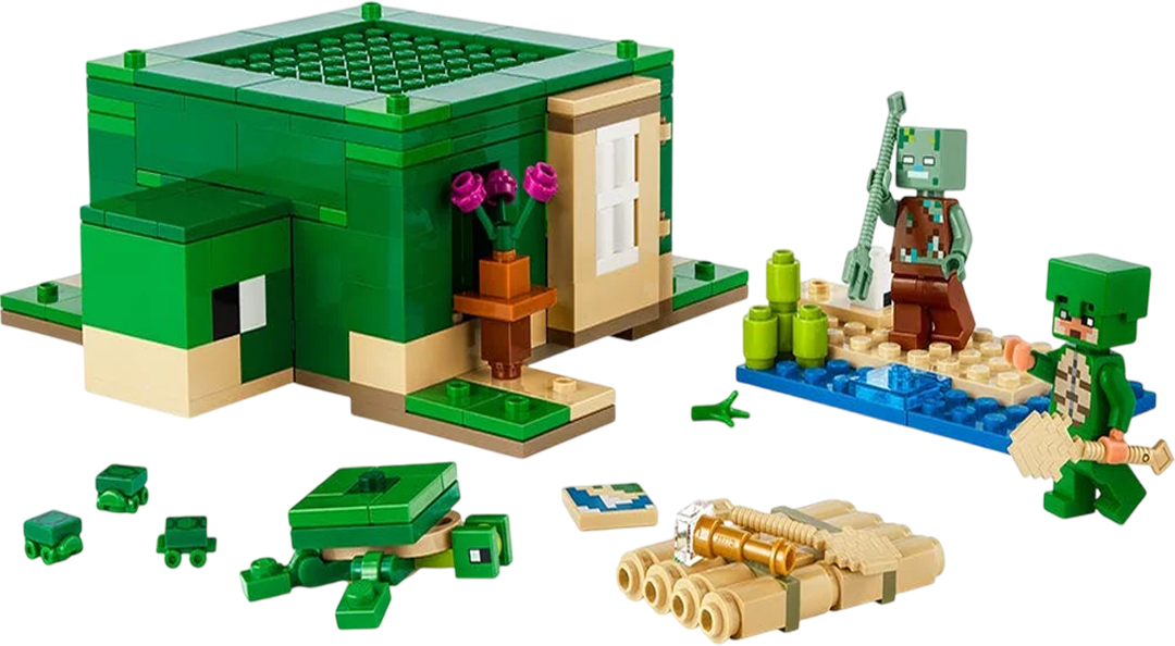 LEGO Minecraft: La Casa-Tortuga de la Playa2