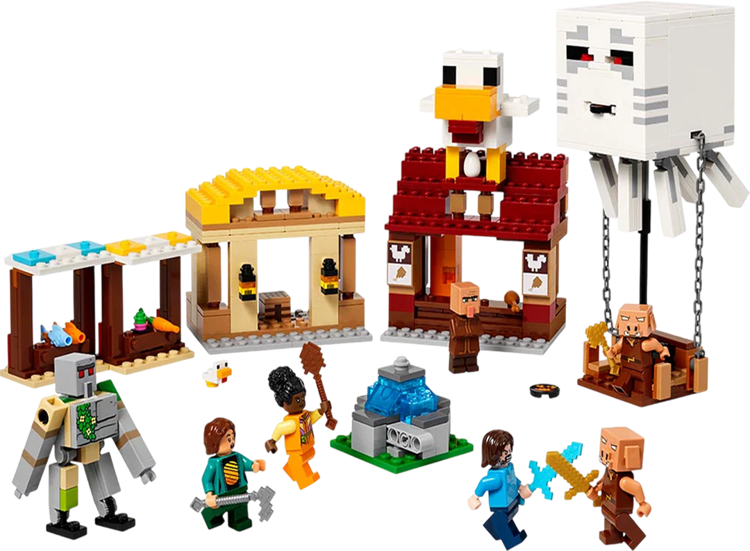 LEGO Minecraft: El Ataque a la Aldea del Globo de Ghast2