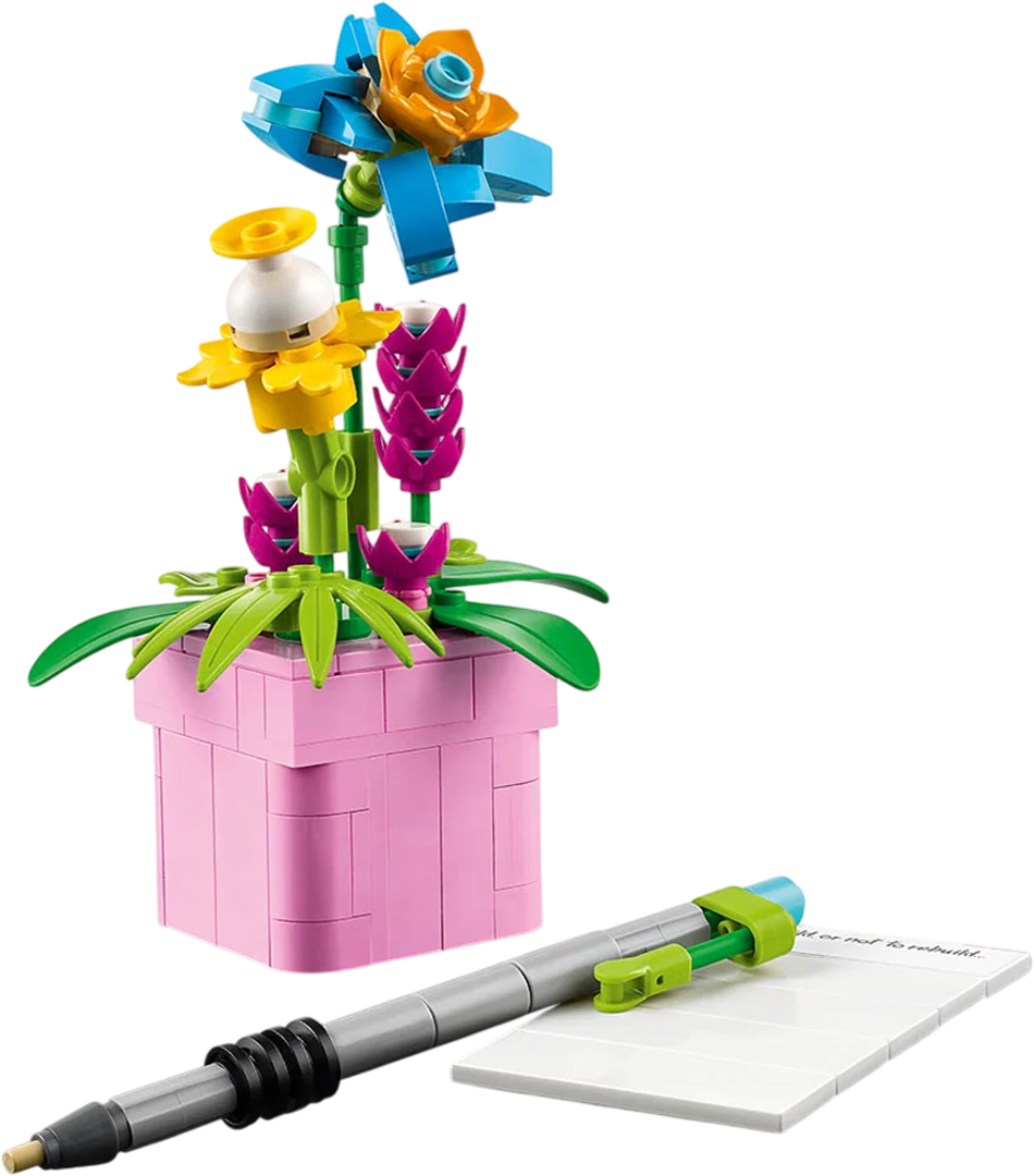 LEGO Creator: Máquina de Escribir con Flores4