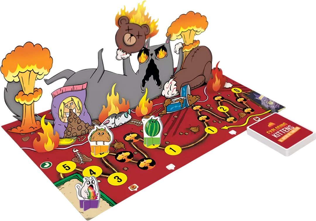 Exploding Kittens El Juego de Tablero - Super Fan Edition2