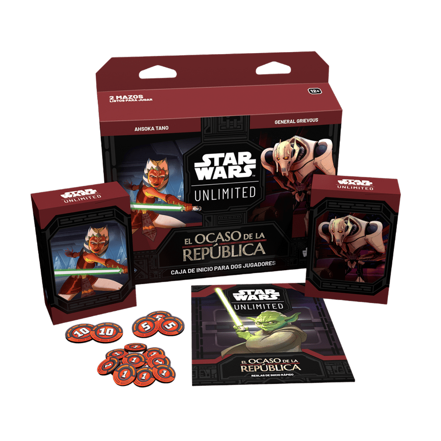 Caja de Inicio para 2 jugadores Star Wars Unlimited: El Ocaso de la República2
