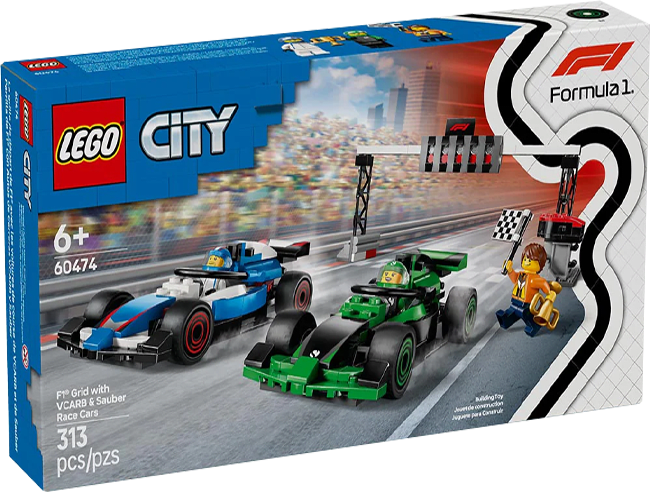 LEGO City: Parrila de F1® con Autos de Carreras VCARB y Sauber 0