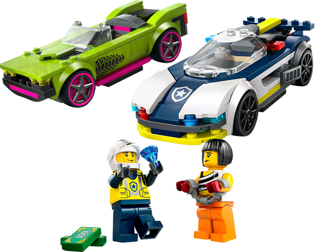 LEGO City: Auto de Policía Potente y Auto Deportivo2