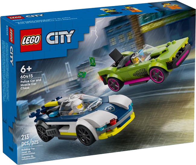 LEGO City: Auto de Policía Potente y Auto Deportivo 0