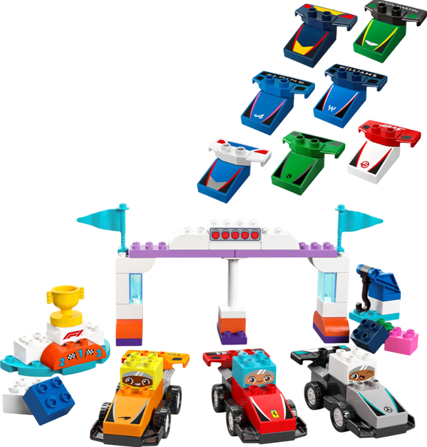LEGO Duplo: F1 Team Racing Cars & Drivers2