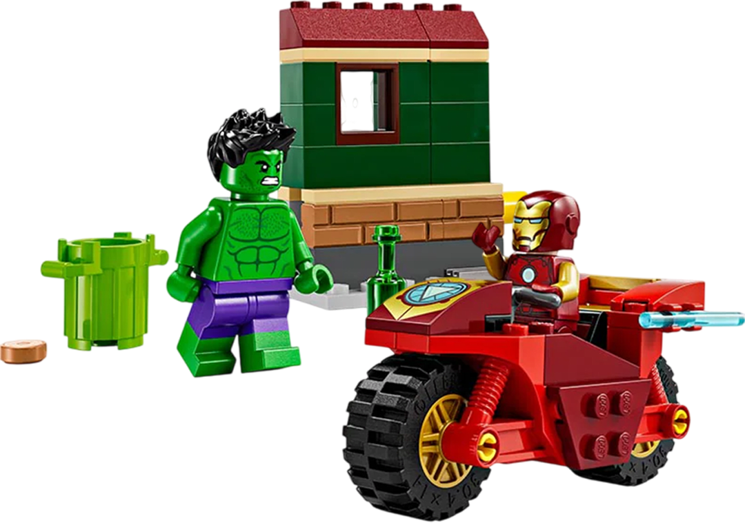 LEGO Marvel: Iron Man con Moto y Hulk2