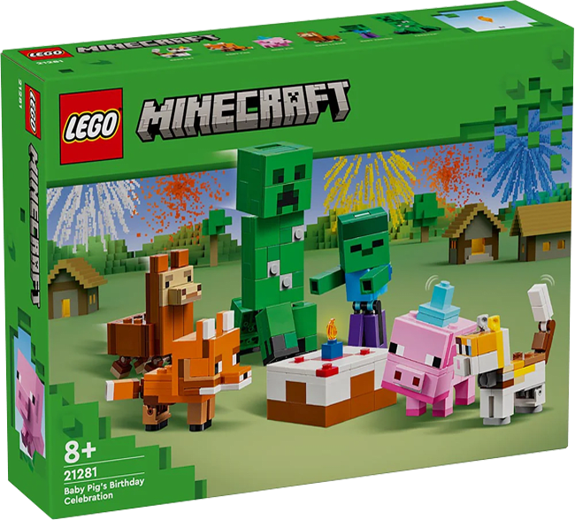 LEGO Minecraft: Fiesta de Cumpleaños del Cerdo Bebé 0