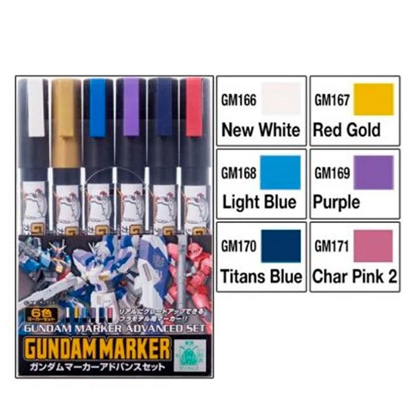 Set Marcadores Gundam Marker Advanced Set2