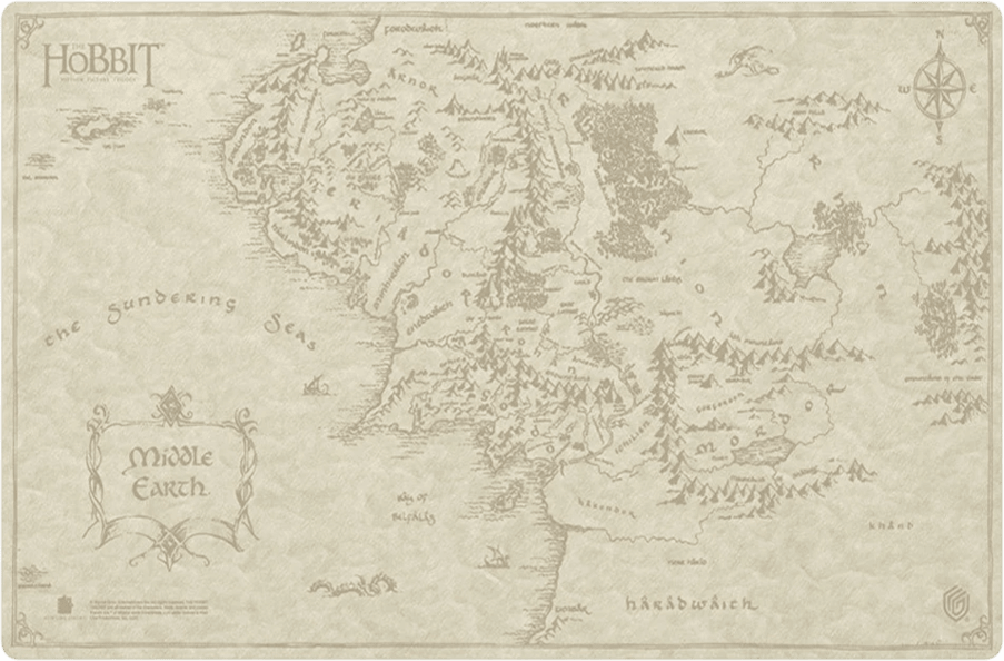 Playmat The Hobbit Sophoskin Ultimate Guard: Map - Middle-Earth2