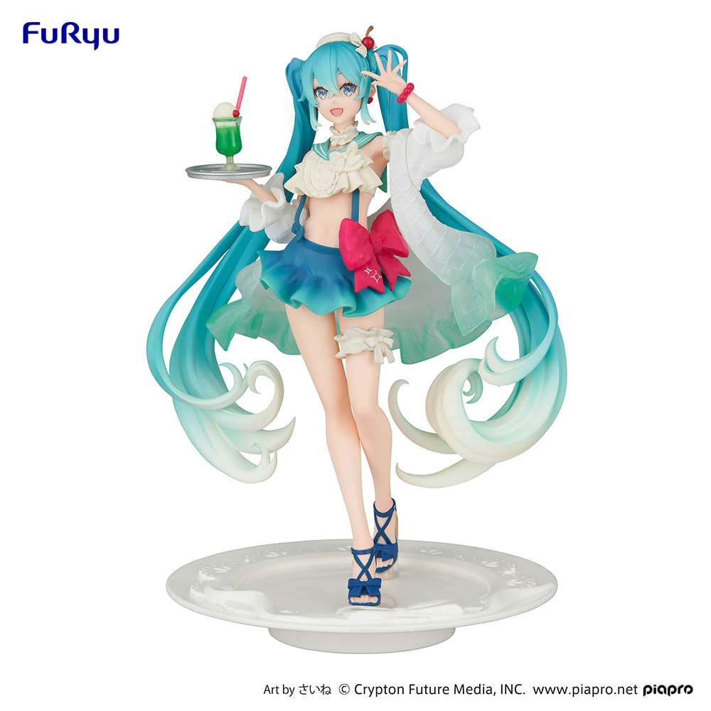 Exceed Creative Figure -Hatsune Miku SweetSweets Series Melon Soda Float-3