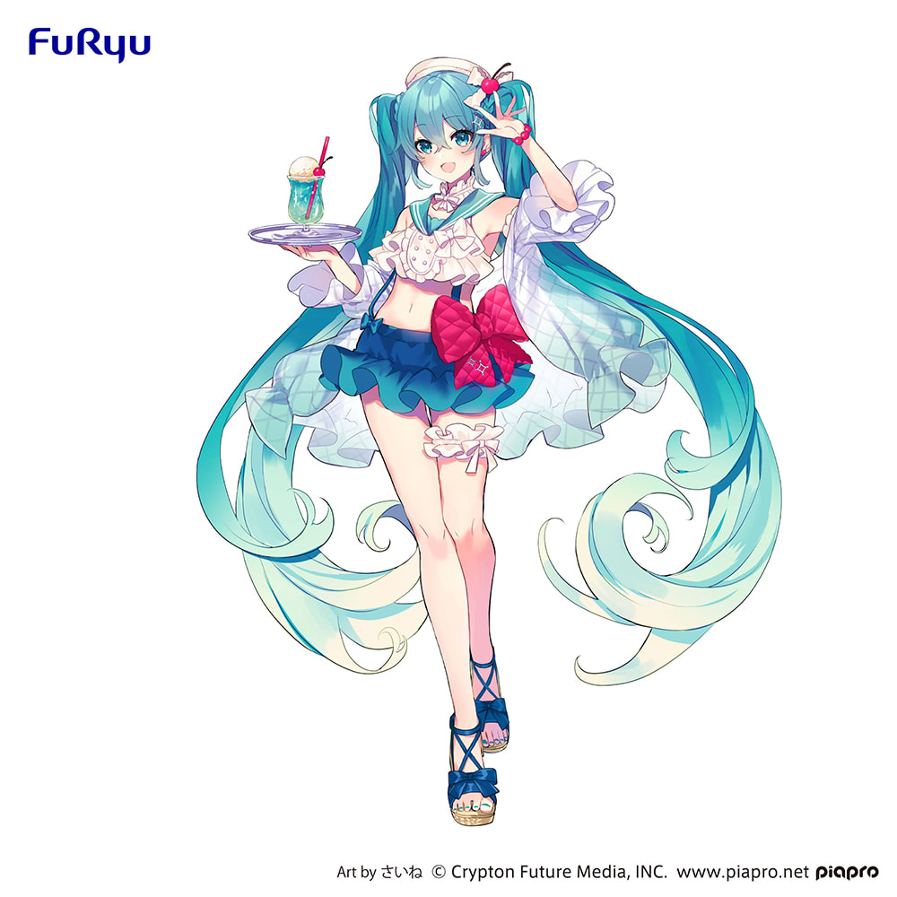 Exceed Creative Figure -Hatsune Miku SweetSweets Series Melon Soda Float-4