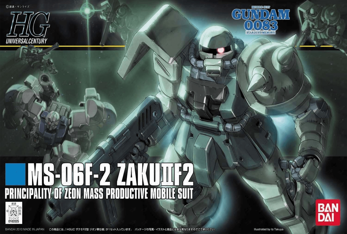 Model Kit Bandai Hobby HG: MS-06F-2 Zaku II F2 (Principality of Zeon Mass Productive Mobile Suit) 0