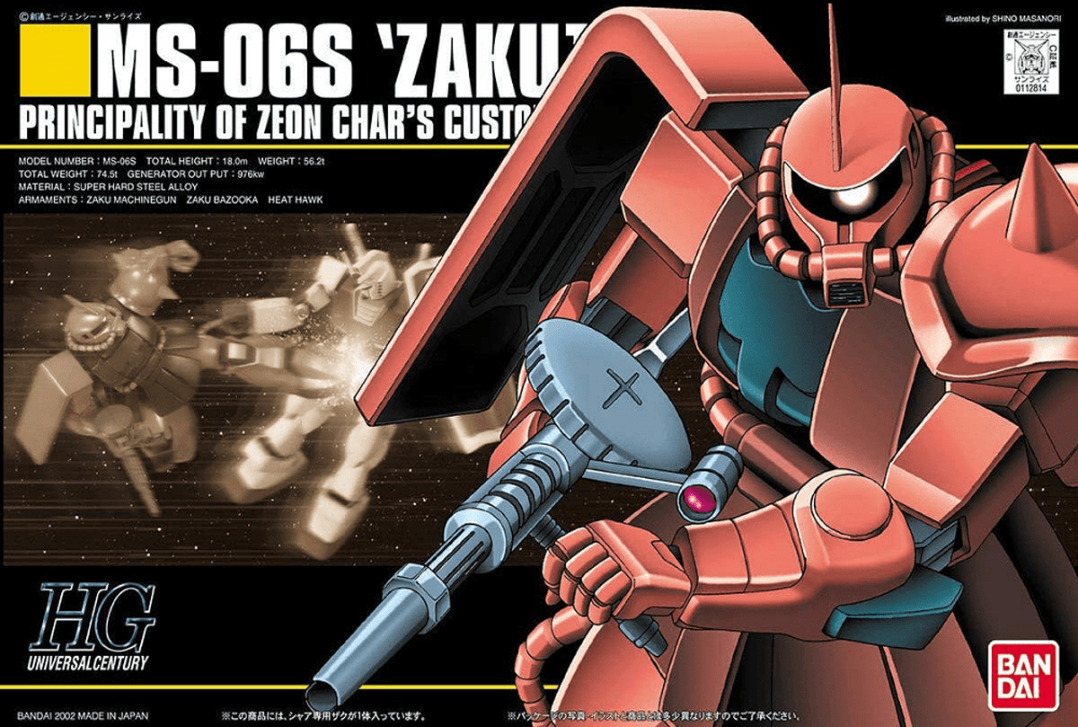 Model Kit Bandai Hobby HG: MS-06S Zaku II 0