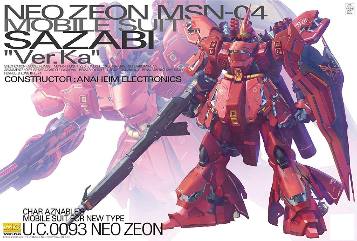 Model Kit Bandai Hobby MG: MSN-04 Sazabi Ver.Ka 0