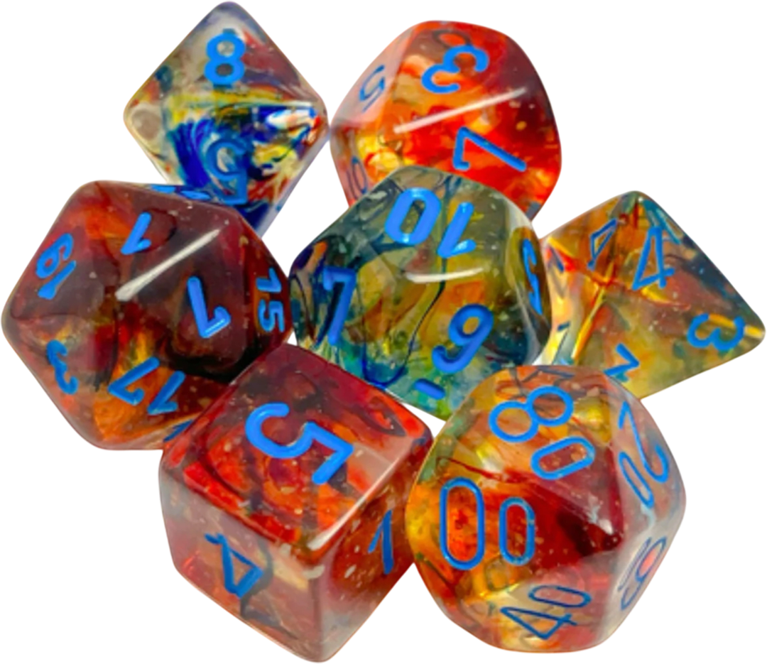 Chessex Die Rol Set Nebula (Primary/Blue)2