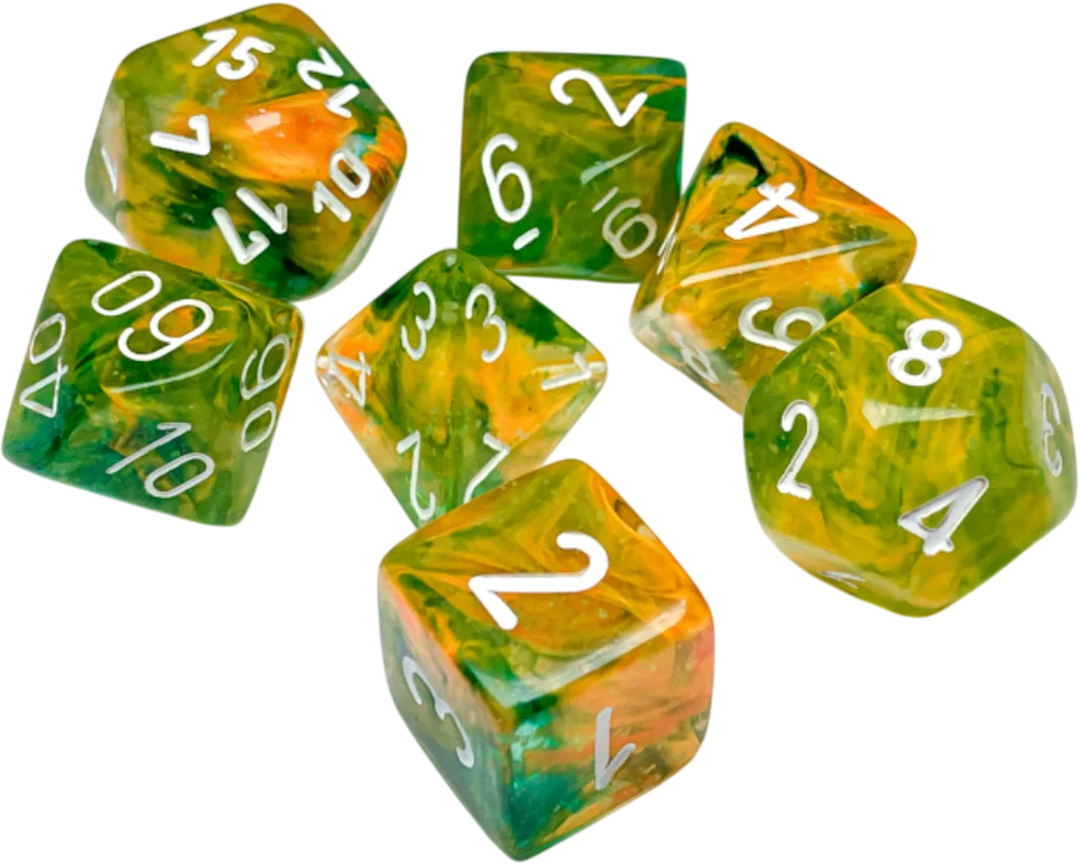 Chessex Die Rol Set Nebula (Spring/White)2