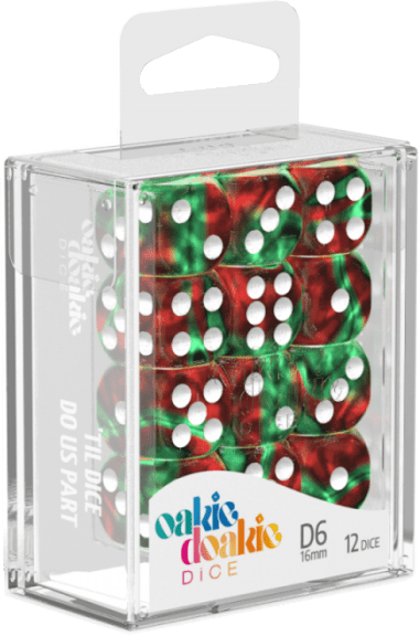Set 12 Dados Oakie Doakie D6 16mm - Gemidice3