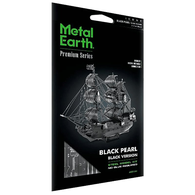 Puzzle 3D Metal Earth Premium Series: Black Pearl (Black Version) 0
