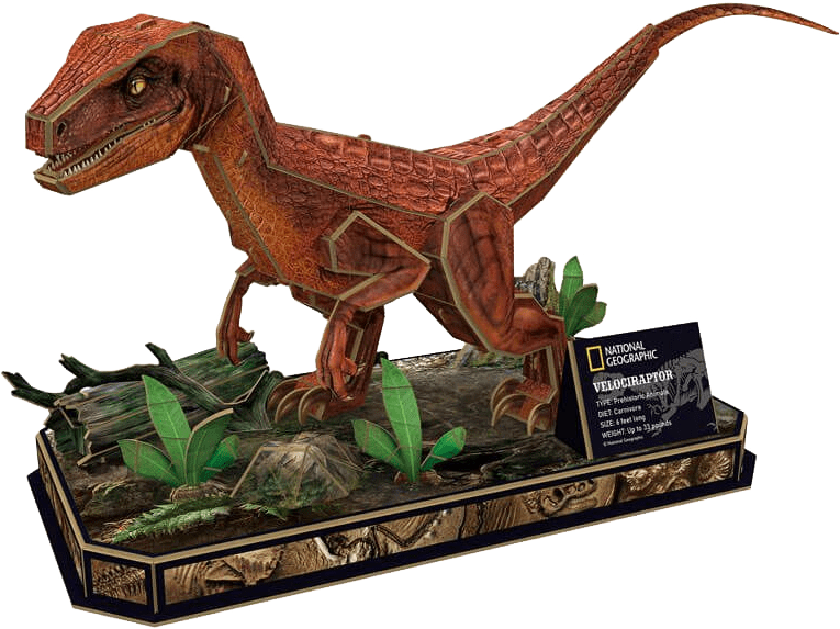 Puzzle 3D National Geographic: Velociraptor2