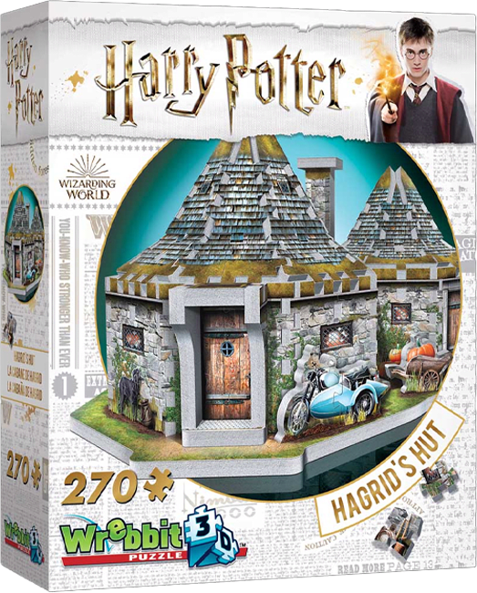 Puzzle 3D Wrebbit Harry Potter: Hagrid's Hut 0