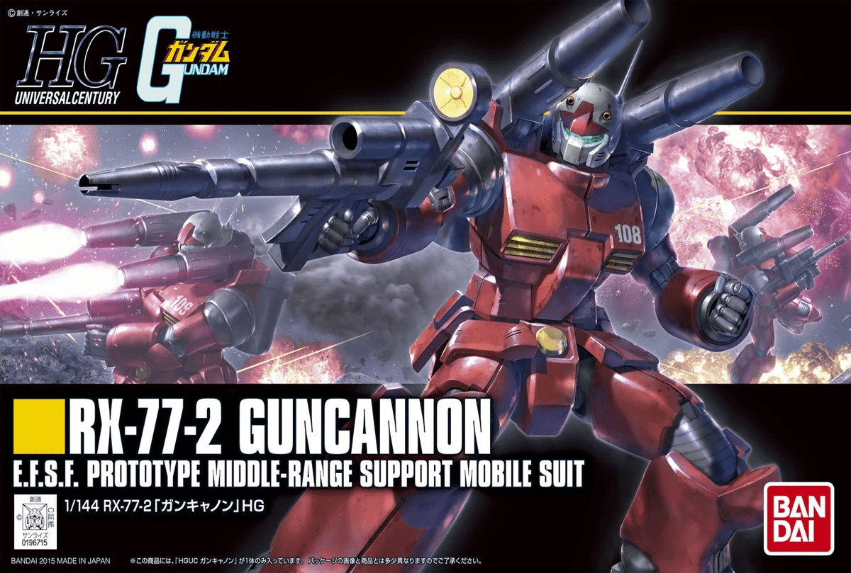 Model Kit Bandai Hobby HG: RX-77-2 Guncannon 0