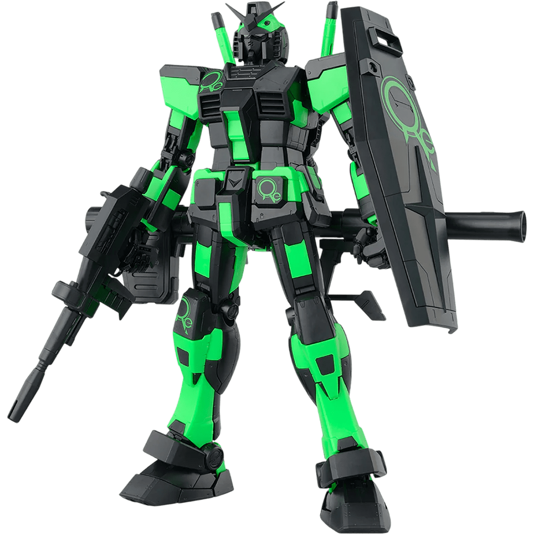 Model Kit Bandai MG: RX-78-2 Gundam Ver.3.0 Recirculation Color Neon Green2